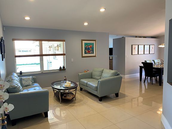 Living room and dining area