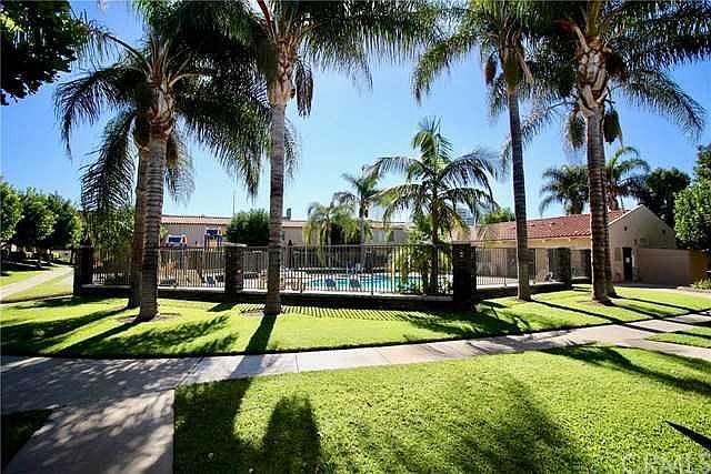 Front lawn, pool side