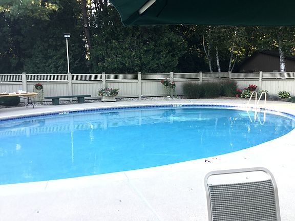 Well cared for pool area