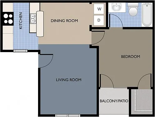 Floor plan One Bedroom