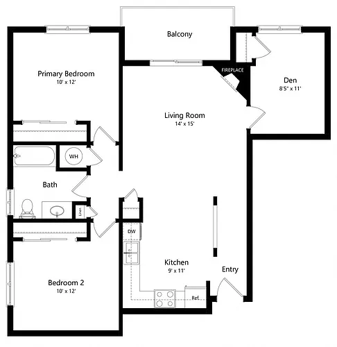 Floor plan Sequoia with Den