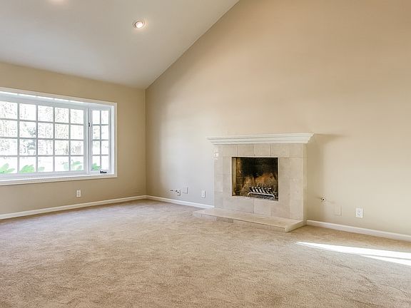 Living room with fire place