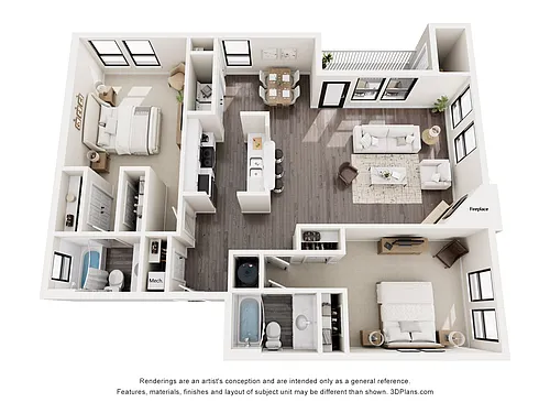 Floor plan B3