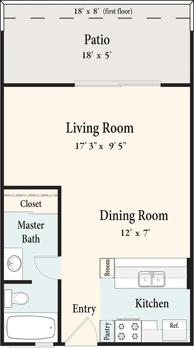 Floor plan Studio