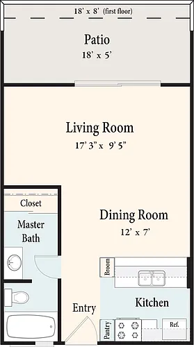Floor plan Studio