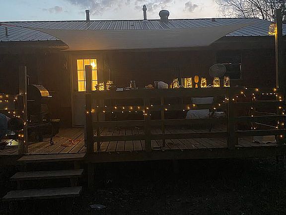 Back deck roughly 10x17