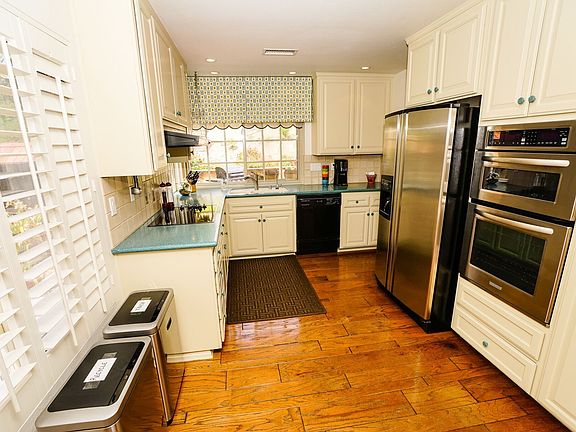 Kitchen with stainless steel appliances