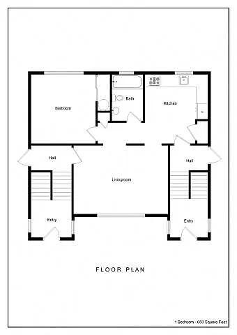 Floor plan 1X1