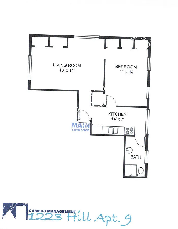 Building Photo - 1223 Hill St #9