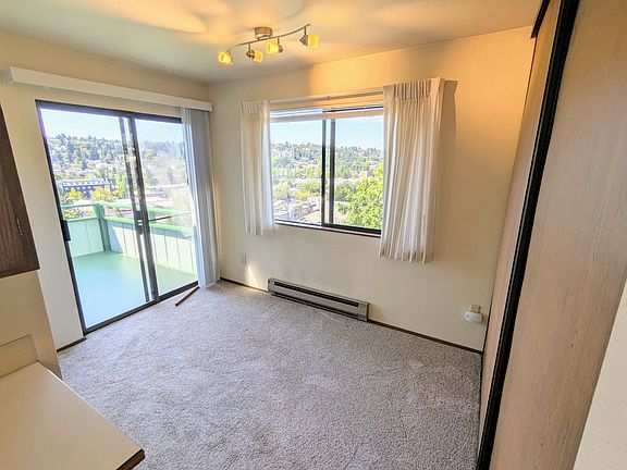 Office or dining area with very large closet for pantry and storage
