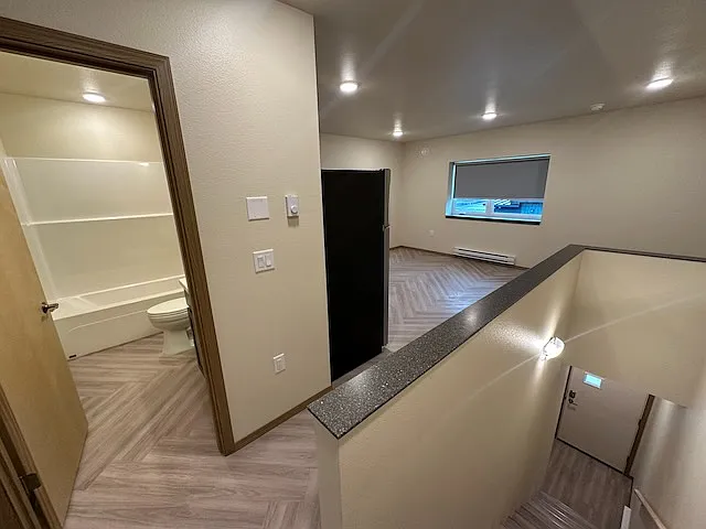 Living Room, Bathroom, stairs