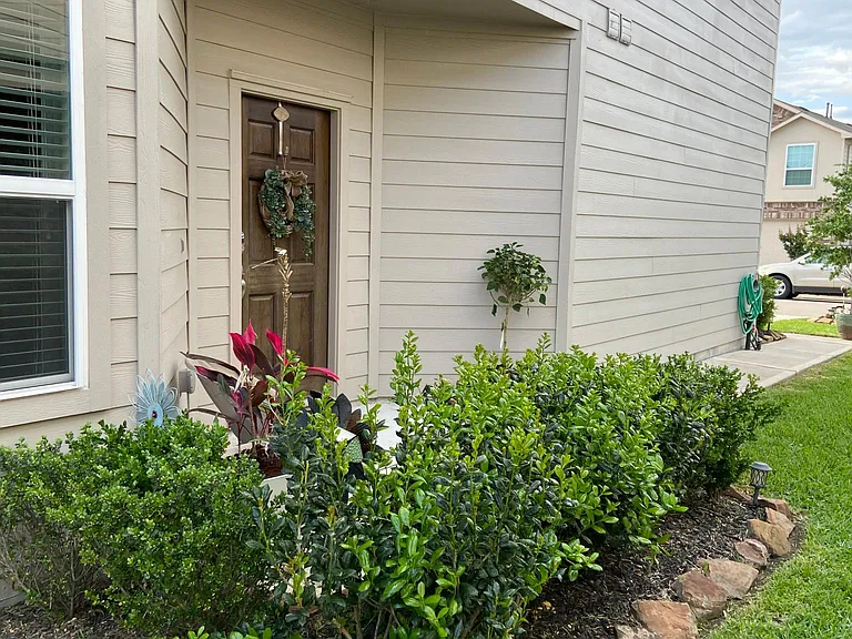 View of the front door