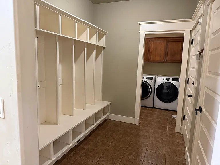 mud room and laundry room