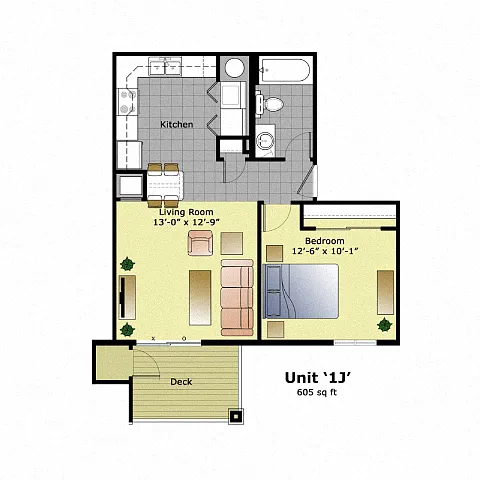 Floor plan 1J