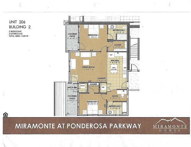 2 bed, 1229 sqft, $1,950 — Photo 2