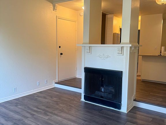 Fireplace in living area