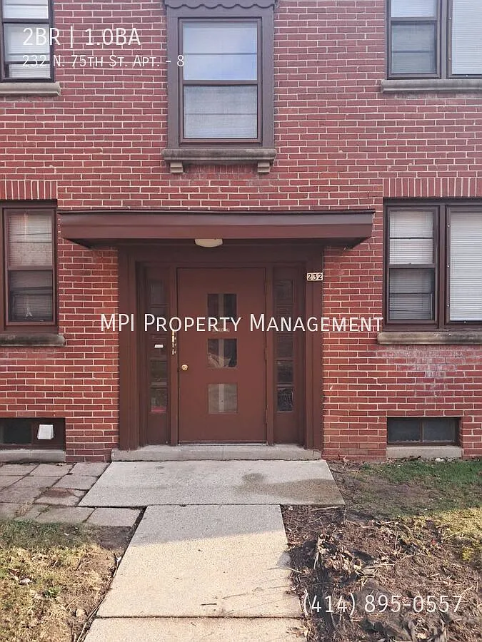 232 N. 75th Street Apt. #8, Milwaukee - 2 Bedroom Upper Apt. — Photo 1