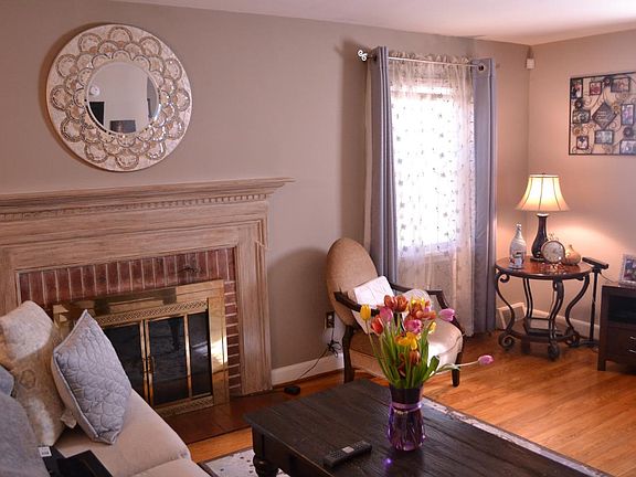 Living room fireplace