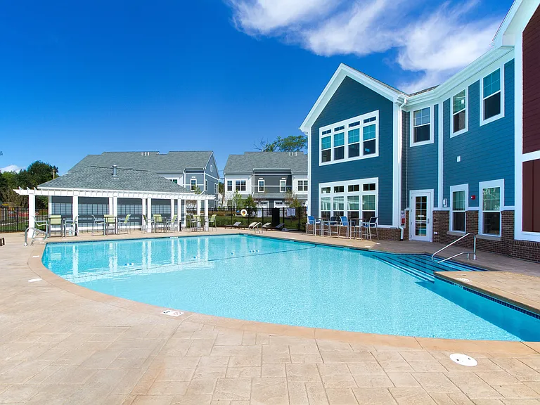 Rise and shine by the sparkling pool and sundeck.