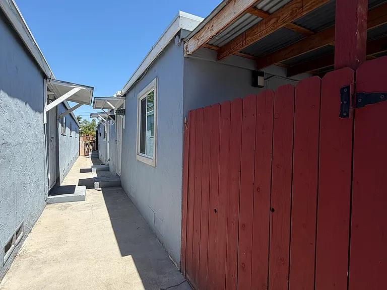 Gate access to private patio