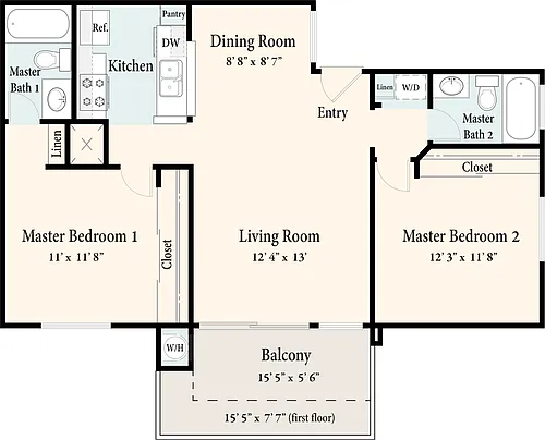 Floor plan Douglas - Up