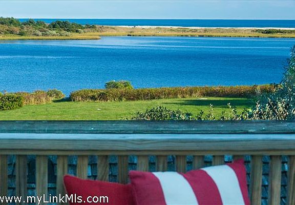 Pond and ocean views from the roof deck