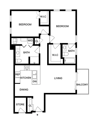 Floor plan Water