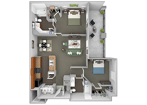 Floor plan B2 (Carlyle)