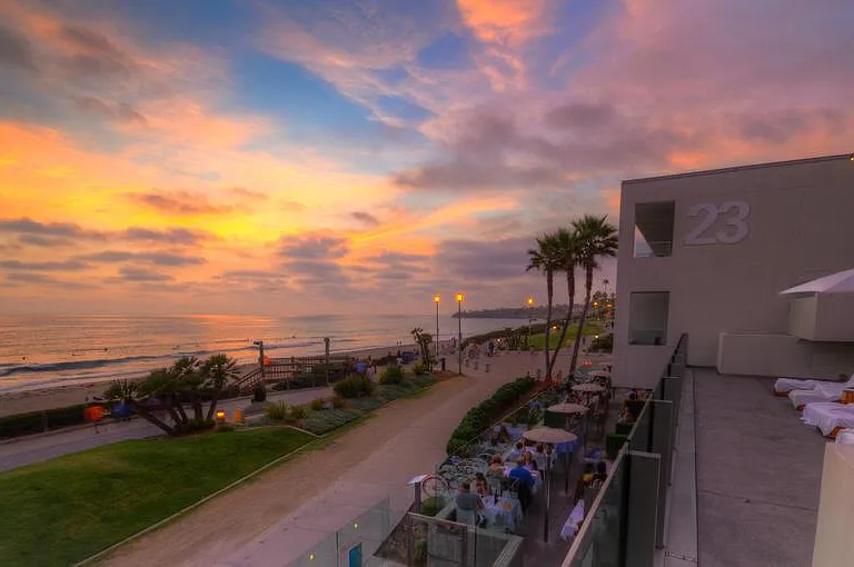 Sunset from boardwalk
