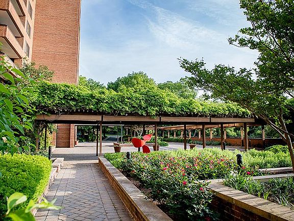 Gardens in Front of Building