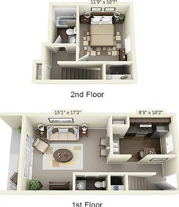 1 Bedroom | 1.5 Bath | 850 SF 1 Bedroom | 1.5 Bath | 850 SF