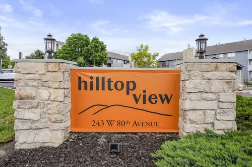 Monument sign for Hilltop View Apartments - Hilltop View Apartments