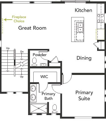 A view of the 2nd floor layout