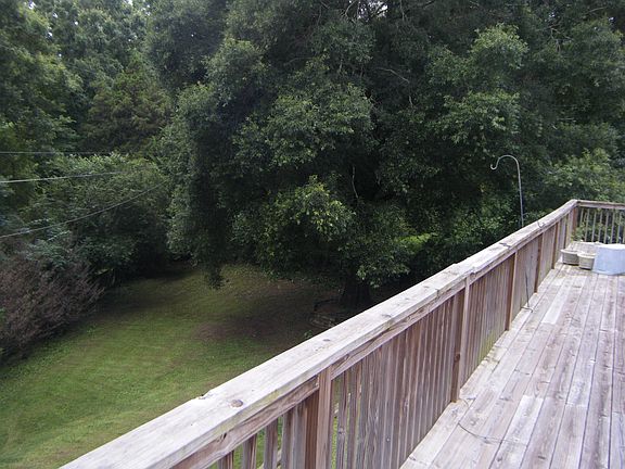 Large Deck and back yard