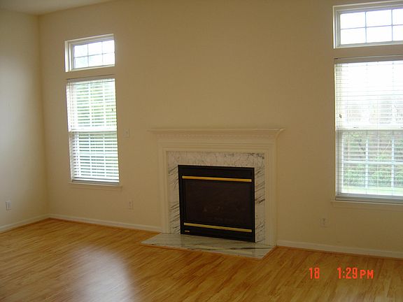 Gas fireplace in living room