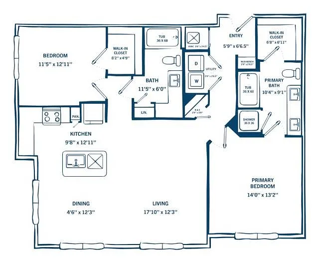 Floor plan B2-H