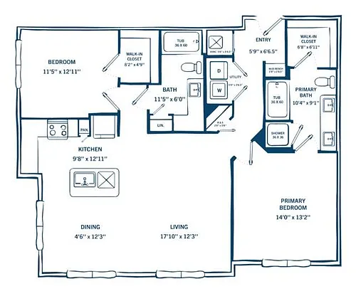 Floor plan B2-H