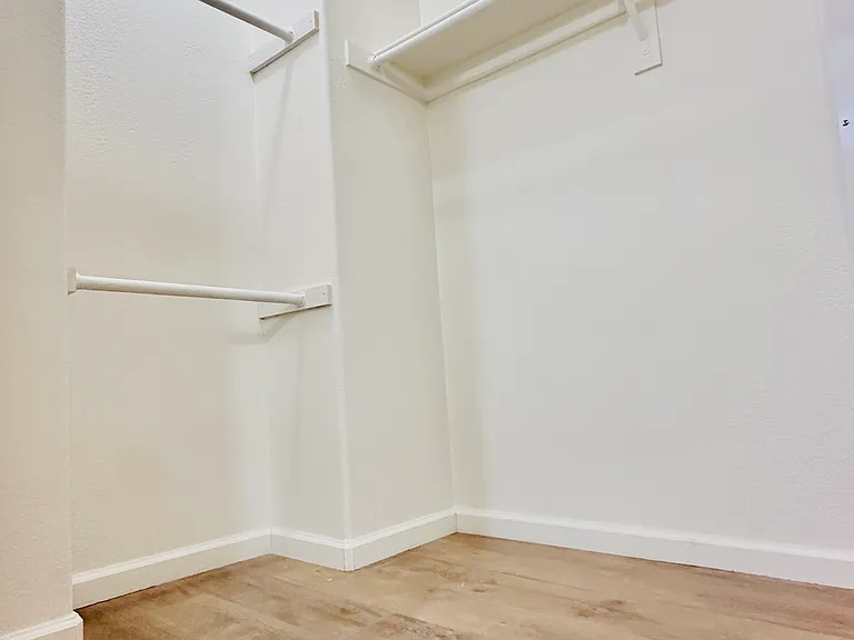 Attached spacious Master walk in closet
