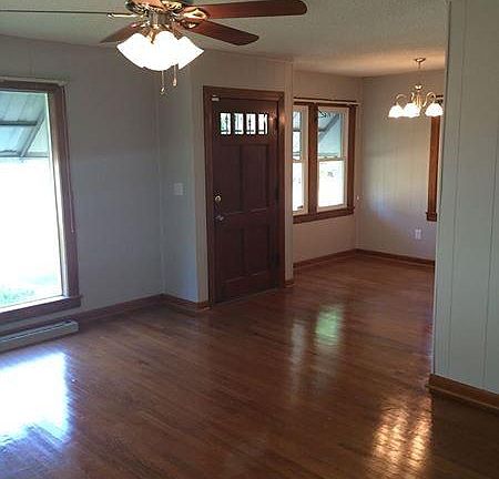 View from living room into dining room