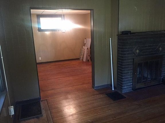 Living room into dining room