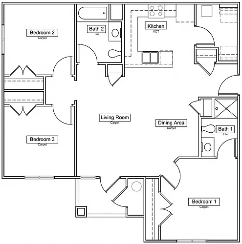 Floor plan C1