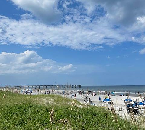 View of the Pier and beach within steps from the apartment