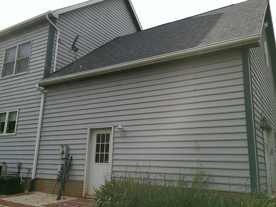 rear of garage