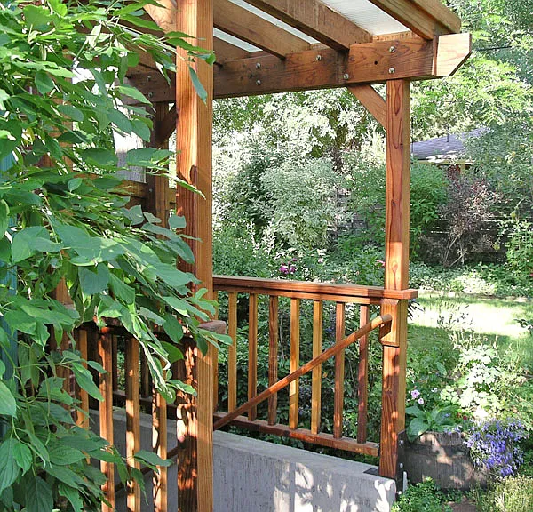 Covered stairwell