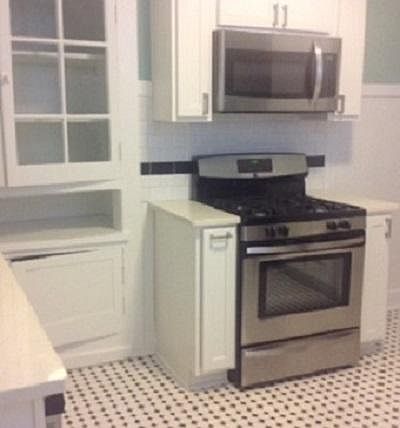 4228 Kitchen, Tile Floor, Stove and Micowave