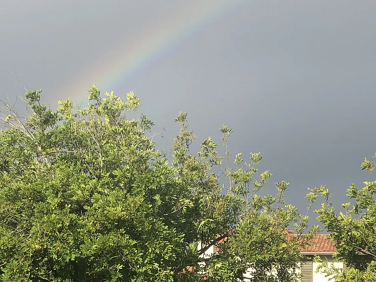 Rainbow as seen from the balcony