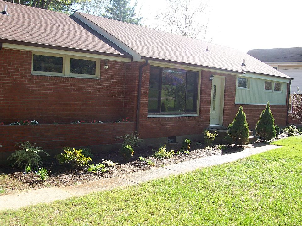Front of house with new landscaping