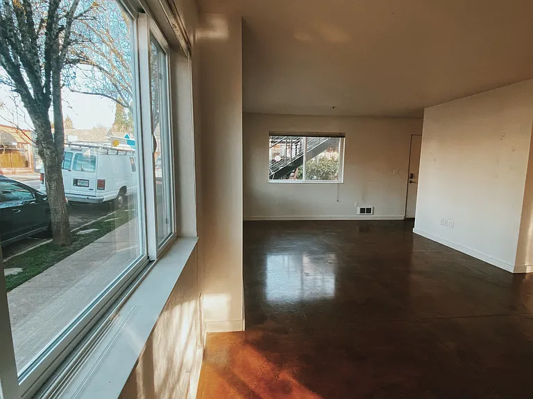 Living room and kitchen