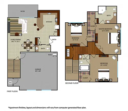 Floor plan E2 Montere