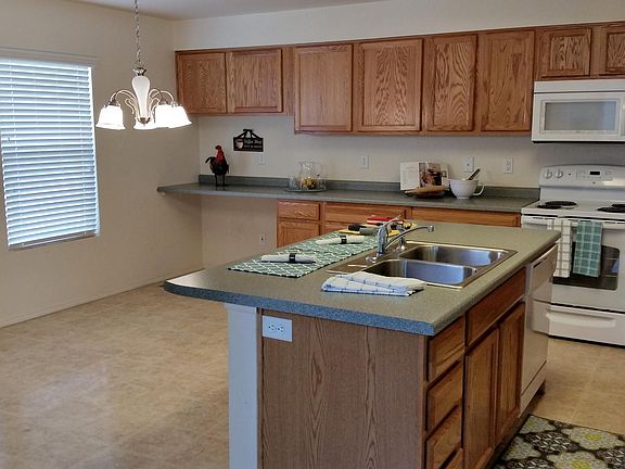Spacious kitchen with dining room combination